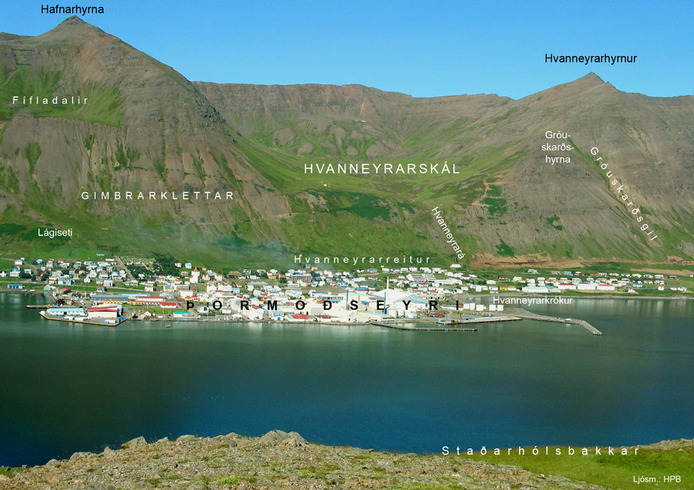 Þormóðseyri og Hvanneyrarskál