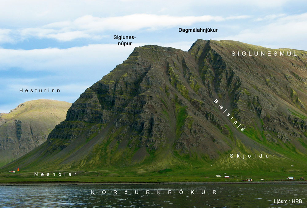 Norðurendi Siglunesmúla